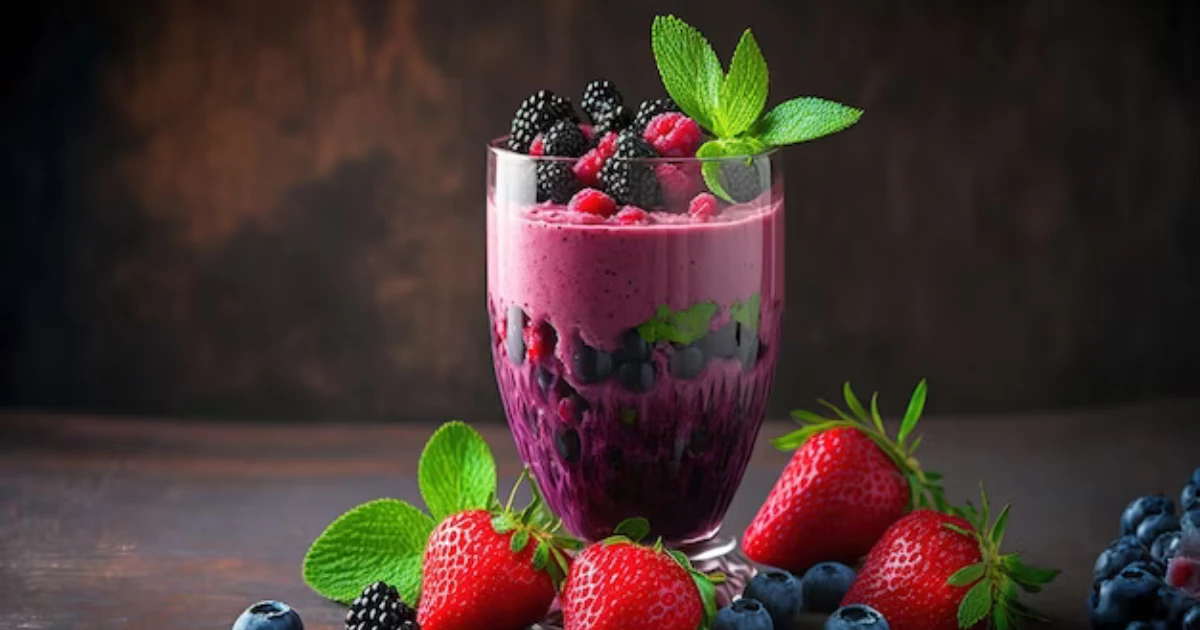 Blueberry Strawberry Smoothie